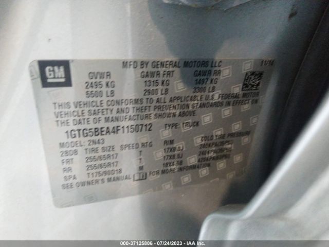 1GTG5BEA4F1150712 GMC Canyon 2wd Sle