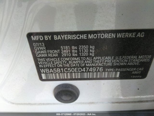 WBA5B1C50ED474976 BMW 5 Series 535i