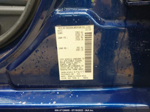 1N4BL4CV4LC175777 Nissan Altima 2.5 Sr