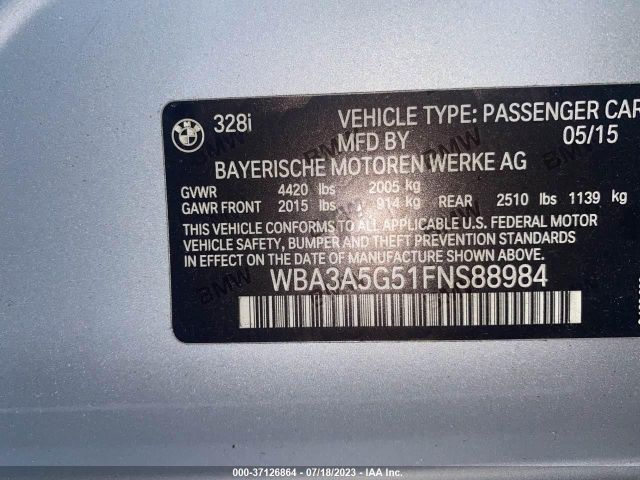 WBA3A5G51FNS88984 BMW 3 Series 328i