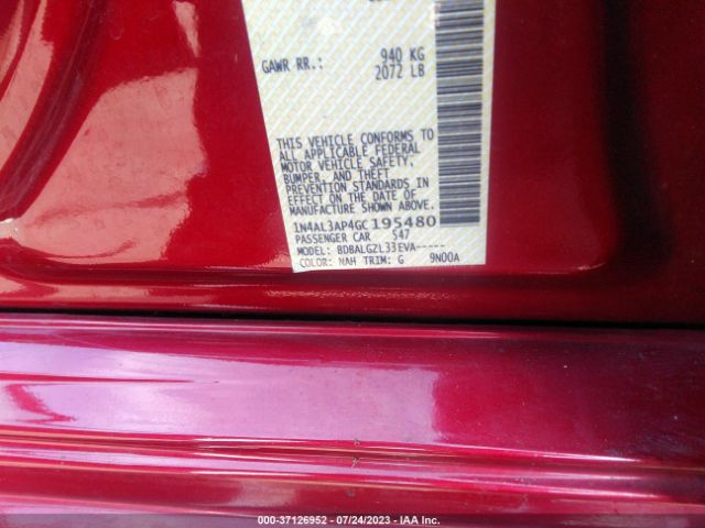 1N4AL3AP4GC195480 Nissan ALTIMA 2.5
