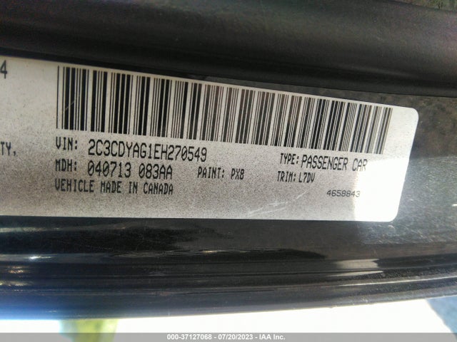 Dodge Challenger Sxt 2014 2C3CDYAG1EH270549 Image 9