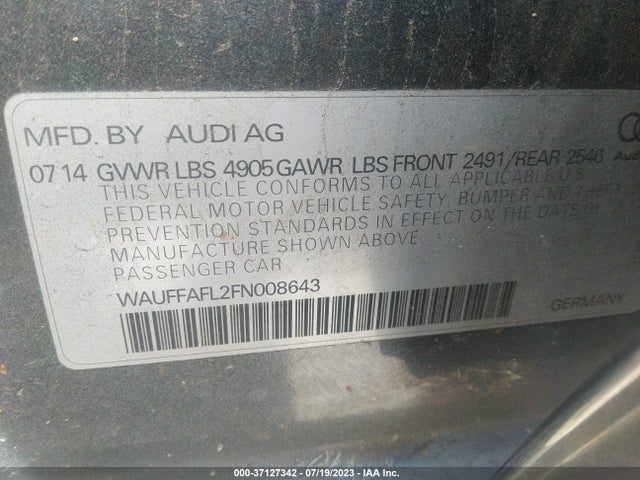 WAUFFAFL2FN008643 Audi A4 Premium Plus