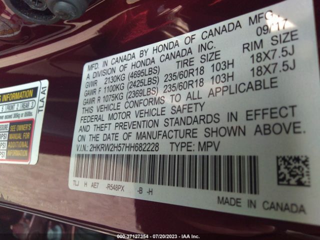 2HKRW2H57HH682228 Honda CR-V EX