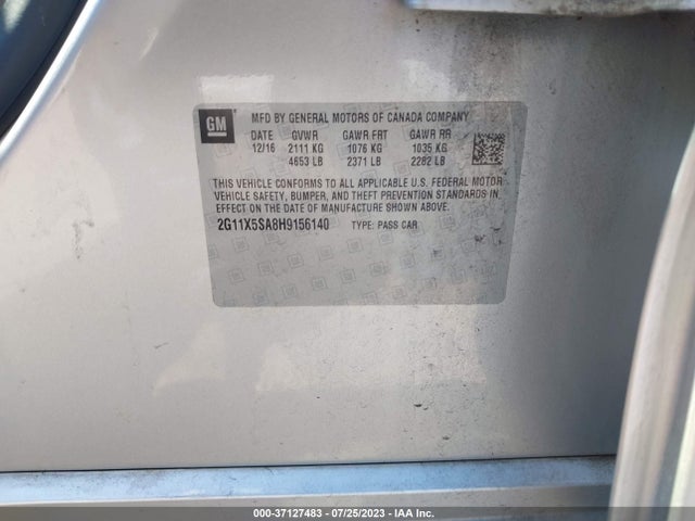 Chevrolet IMPALA LS 2017 2G11X5SA8H9156140 Image 15