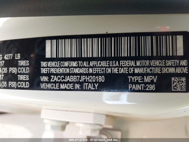 ZACCJABB7JPH20180 Jeep Renegade Latitude