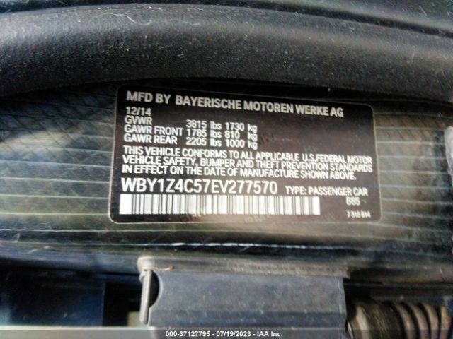 WBY1Z4C57EV277570 BMW I3
