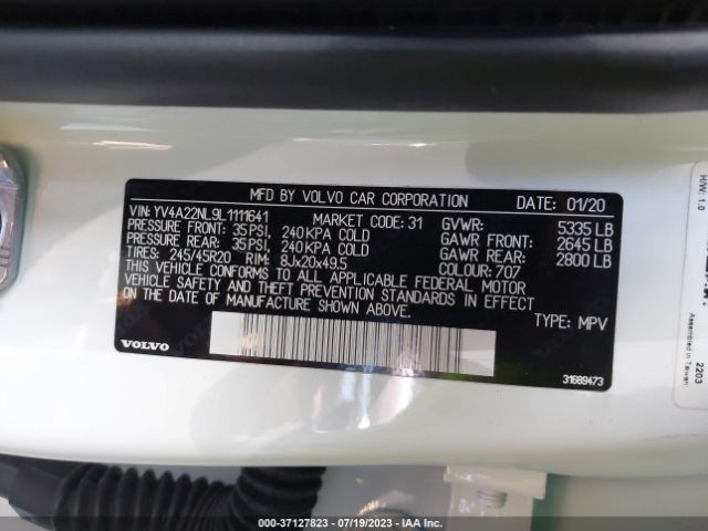 YV4A22NL9L1111641 Volvo V90 CROSS COUNTRY