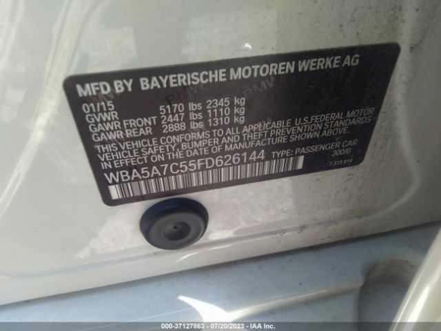 WBA5A7C55FD626144 BMW 5 Series 528i Xdrive