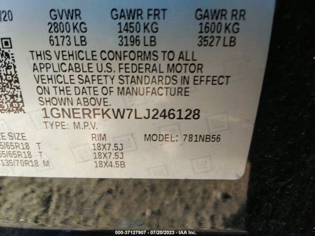 Chevrolet Traverse Ls 2020 1GNERFKW7LJ246128 Image 9