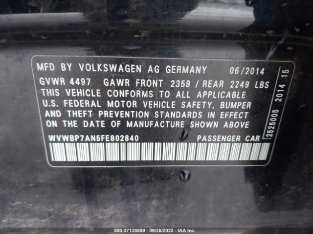 WVWBP7AN5FE802840 Volkswagen Cc 2.0t R-line
