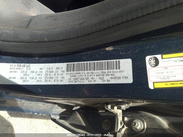 1C6RREFT2KN617697 RAM 1500 Big Horn/lone Star
