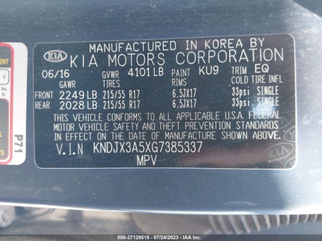 KNDJX3A5XG7385337 KIA Soul !