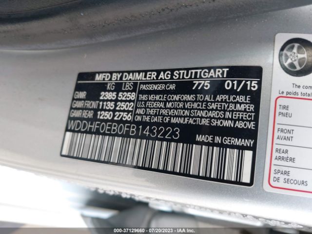 WDDHF0EB0FB143223 Mercedes-Benz E-class E 250 Bluetec
