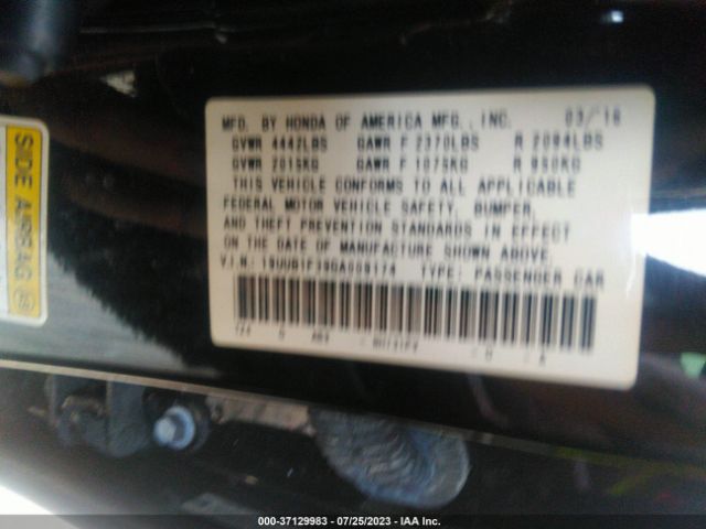 19UUB1F39GA009174 Acura TLX