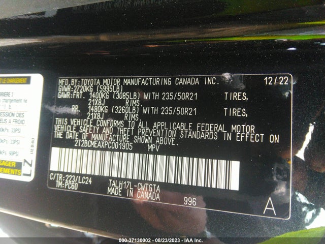 2023 Lexus RX, VIN: 2T2BCMEAXPC001905