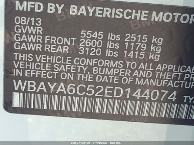 WBAYA6C52ED144074 BMW 7 Series 740i