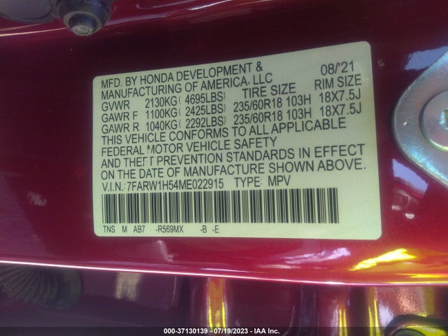 Honda CR-V EX 2021 7FARW1H54ME022915 Image 15