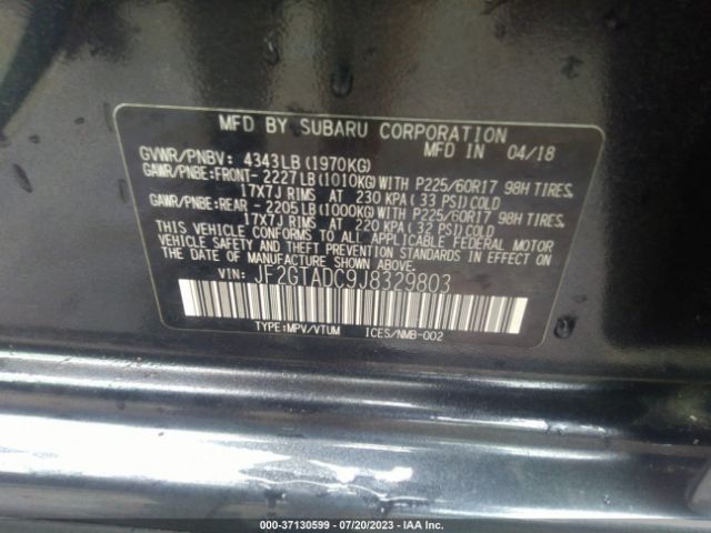 JF2GTADC9J8329803 Subaru Crosstrek Premium