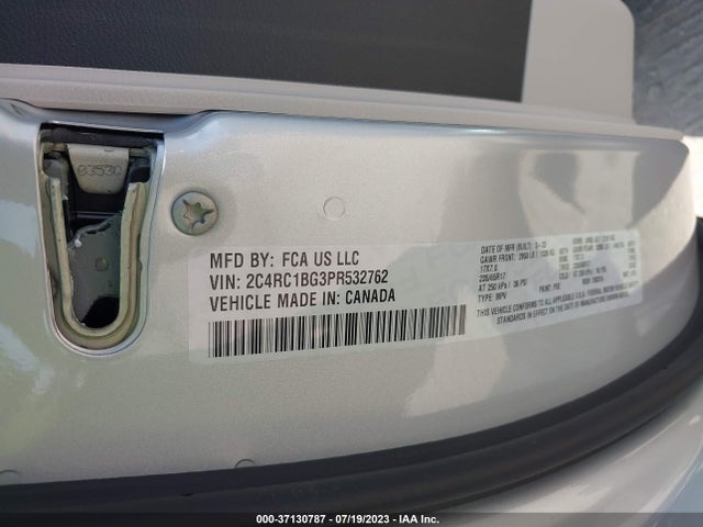 2C4RC1BG3PR532762 Chrysler Pacifica Touring L