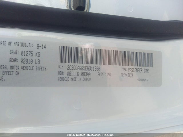 2C3CCAGG5EH311900 Chrysler 300 300s