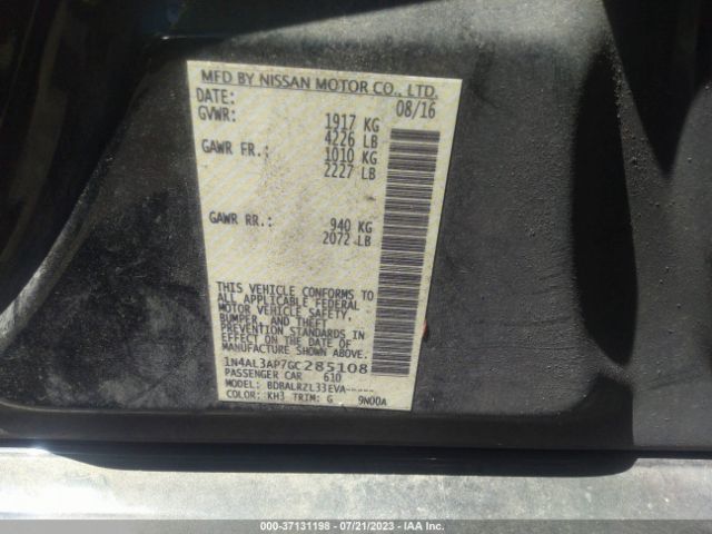 1N4AL3AP7GC285108 Nissan Altima 2.5 Sl