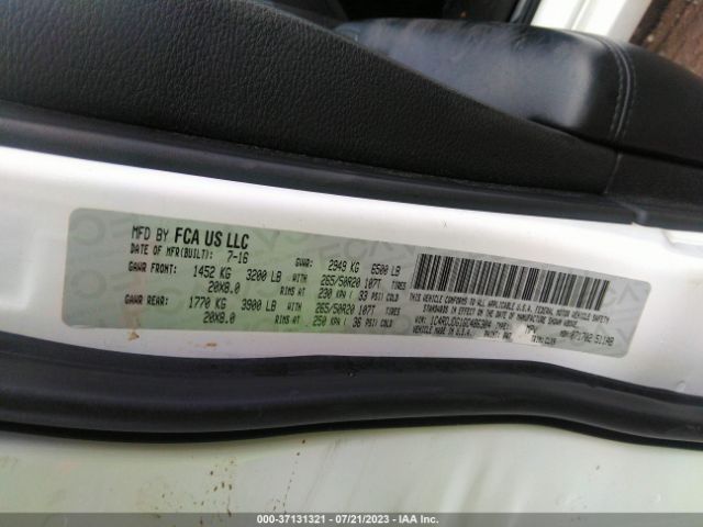1C4RDJDG1GC486304 Dodge DURANGO LIMITED