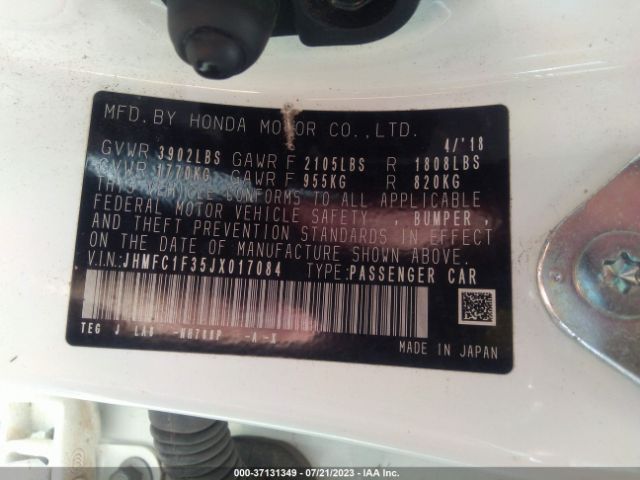 JHMFC1F35JX017084 Honda Civic Sedan Ex-t
