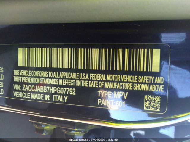 ZACCJABB7HPG07792 Jeep Renegade Latitude