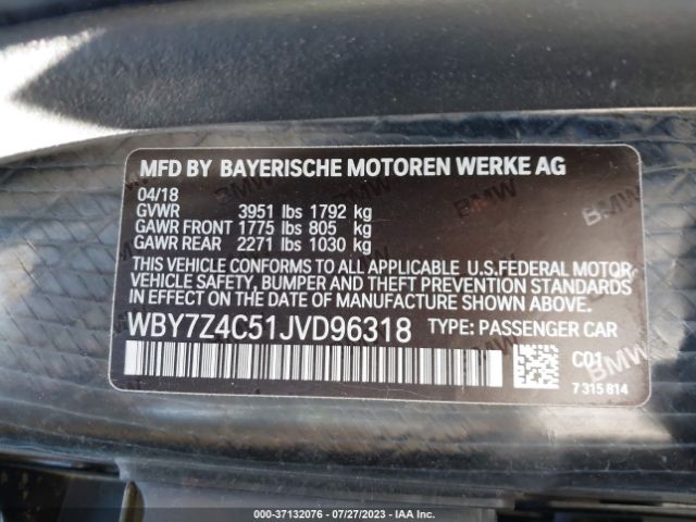 WBY7Z4C51JVD96318 BMW I3