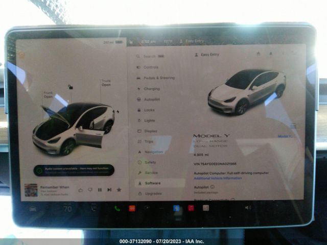 7SAYGDEE0NA021966 Tesla Model Y Long Range