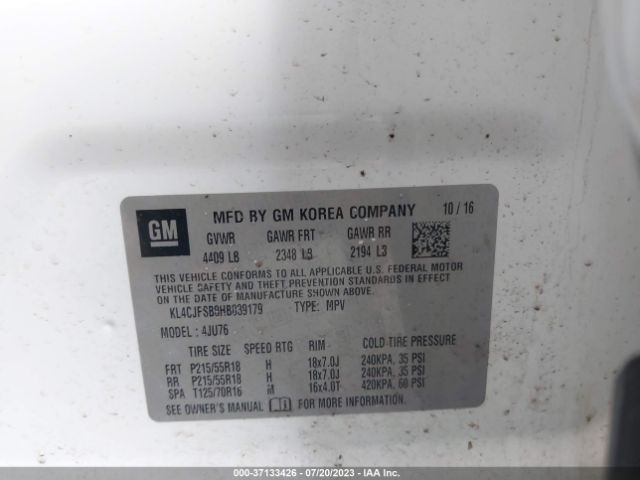KL4CJFSB8HB039179 Buick Encore Preferred Ii