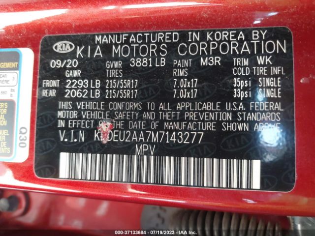 KNDEU2AA7M7143277 KIA SELTOS S