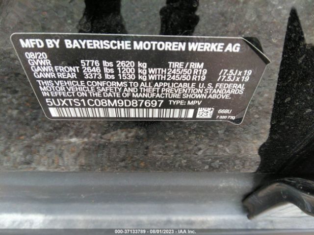 5UXTS1C08M9D87697 BMW X3 Xdrive30e