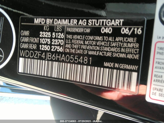 WDDZF4JB6HA055481 Mercedes-Benz E-class E 300
