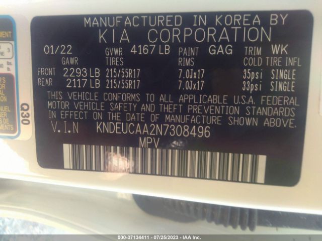 KNDEUCAA2N7308496 KIA SELTOS S