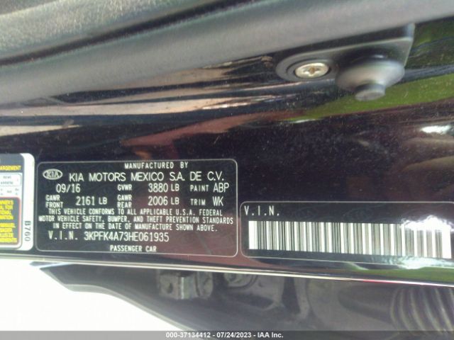 3KPFK4A73HE061935 KIA FORTE LX