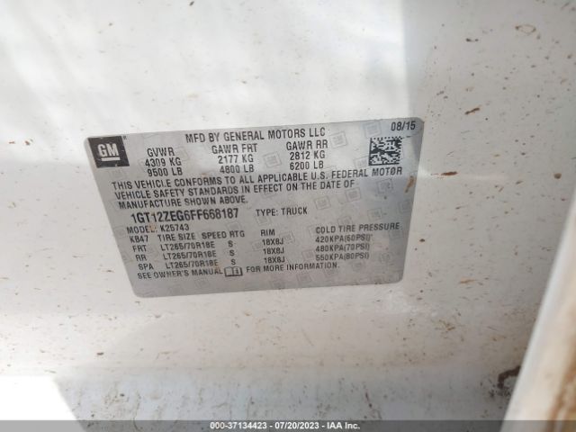 1GT12ZEG6FF668187 GMC Sierra 2500hd Slt