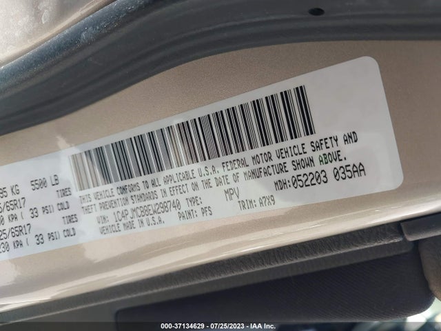 1C4PJMCB8EW298740 Jeep Cherokee Latitude