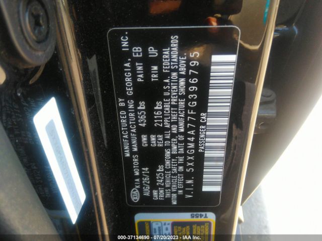 5XXGM4A77FG396795 KIA Optima Lx