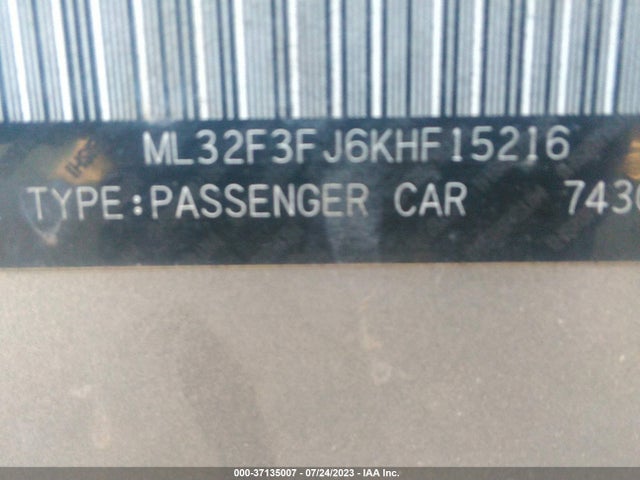 ML32F3FJ6KHF15216 Mitsubishi Mirage G4 Es/rf