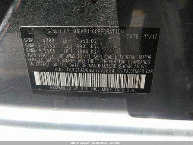 4S3GTAU64J3722534 Subaru Impreza Limited