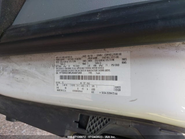 Ford TRANSIT VAN 2018 1FTBW2CM5JKA87269 Image 15