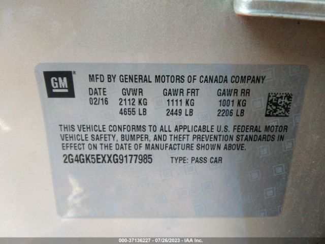 2G4GK5EXXG9177985 Buick Regal