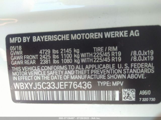 WBXYJ5C33JEF76436 BMW X2 Xdrive28i