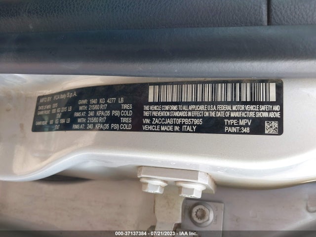 ZACCJABT0FPB57965 Jeep Renegade Latitude