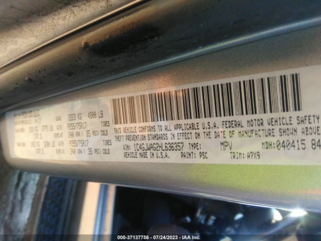 1C4GJWAG2HL636357 Jeep Wrangler Sport