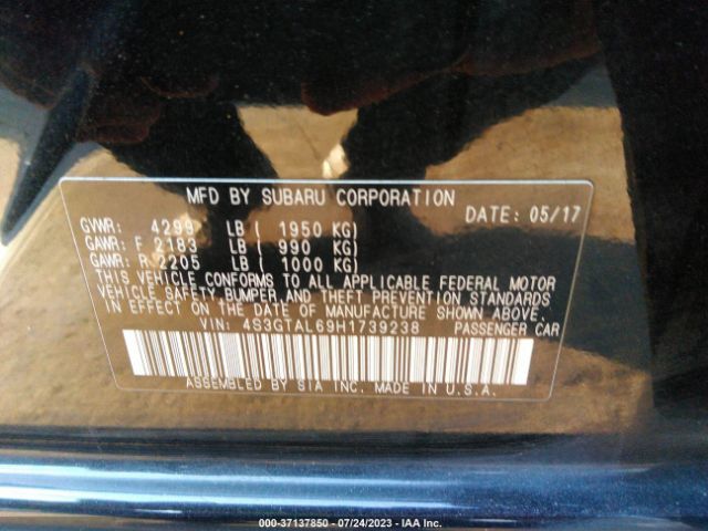 4S3GTAL69H1739238 Subaru Impreza Sport