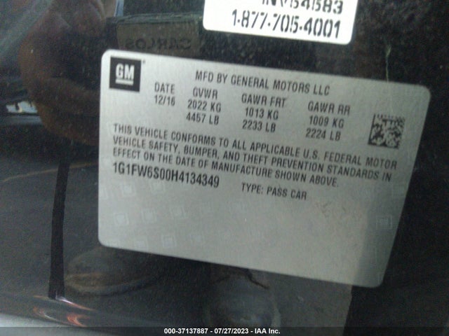 Chevrolet BOLT EV LT 2017 1G1FW6S00H4134349 Image 9
