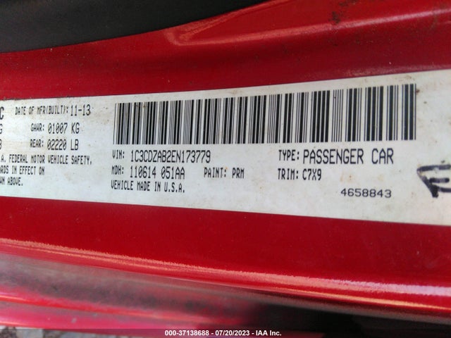 Dodge AVENGER SE 2014 1C3CDZAB2EN173779 Image 9